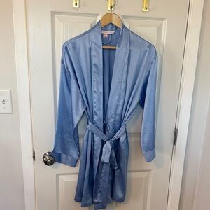 Victoria's Secret Sky Blue Satin Loungewear
